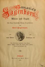 Cover of: Germania's Sagenborn by Emil Engelmann