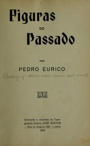 Cover of: Figuras do passado por Pedro Eurico by Augusto Carlos Cardoso Pinto Osorio