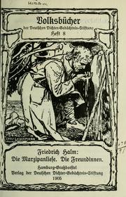 Cover of: Die Marzipanliese by Friedrich Halm
