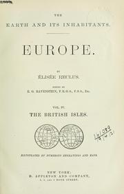 Cover of: The earth and its inhabitants by Élisée Reclus