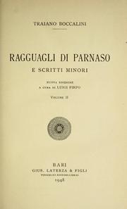 Cover of: De' ragguagli di Parnaso ... by Traiano Boccalini