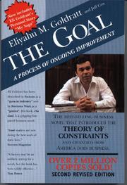 Cover of: The goal: a process of ongoing improvement