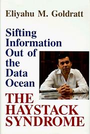 Cover of: The haystack syndrome by Eliyahu M. Goldratt