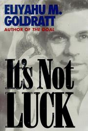 Cover of: It's Not Luck by Eliyahu M. Goldratt