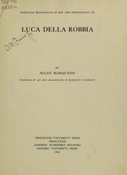 Cover of: Luca della Robbia