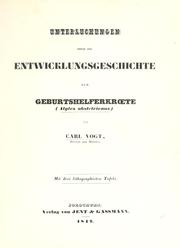 Untersuchungen über die Entwicklungsgeschichte der Geburtshelferkrœte (Alytes obstetricans) by Karl Christoph Vogt