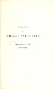 Cover of: Recherches sur l'organisation des vers