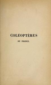 Histoire naturelle des coléoptères de France by C. Foudras