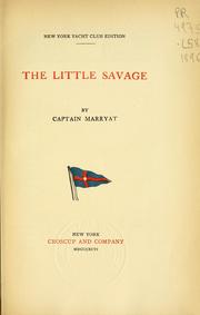 Cover of: The little savage by Frederick Marryat
