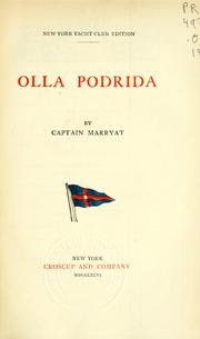 Cover of: Olla Podrida by Frederick Marryat