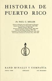 Cover of: Historia de Puerto Rico by Paul G. Miller