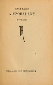Cover of: A szobalány: novellák