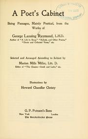 Cover of: A poet's cabinet, being passages, mainly poetical by George Lansing Raymond