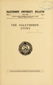 Cover of: The Oglethorpe story