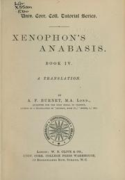 Cover of: Anabasis.  Book IV by Xenophon