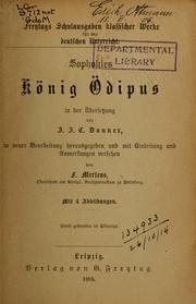Cover of: König Ödipus