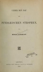 Cover of: Ueber den Bau der Pindarischen Strophen