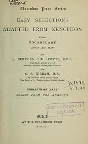 Cover of: Easy selections adapted from Xenophon by Xenophon, Xenophon