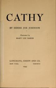 Cover of: Cathy