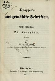 Cover of: Die Kyropädie by Xenophon