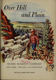 Cover of: Over hill and plain