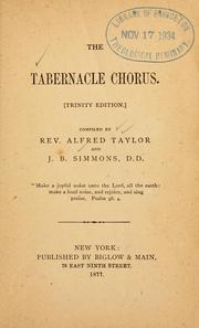 Cover of: The Tabernacle chorus: [Trinity edition]