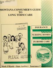 Cover of: Long term care insurance