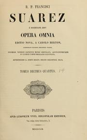 Cover of: R.P. Francisci Suarez ... Opera omnia