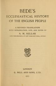 Cover of: Bede's ecclesiastical history of England