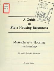 Cover of: A guide to state housing resources