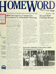 Cover of: Homeworld: the newsletter of the Massachusetts housing partnership, September, 1988