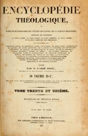 Cover of: Dictionnaire de théologie morale ... by Pierrot abbé