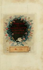 Cover of: Veneres uti observantur in gemmis antiquis