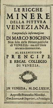 Cover of: Le ricche minere della pittura veneziana by Marco Boschini