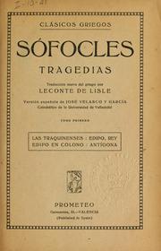 Cover of: Tragedias