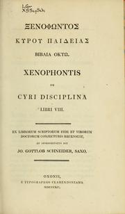 Cover of: De Cyri disciplina libri VIII by Xenophon