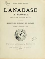 Cover of: L'Anabase de Xénophon by Xenophon