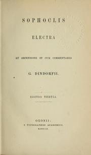 Tragoediae superstites et perditarum fragmenta by Sophocles