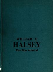 Cover of: William F. Halsey, five star admiral by Wyatt Blassingame