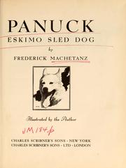 Cover of: Panuck | Fred Machetanz