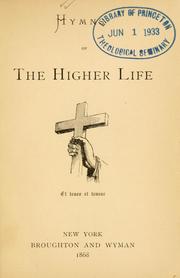 Cover of: Hymns of the higher life