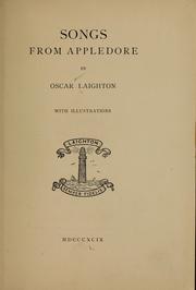 Cover of: Songs from Appledore by Oscar Laighton