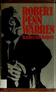 Cover of: Robert Penn Warren