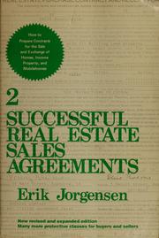 Successful real estate sales agreements by Erik Jorgensen