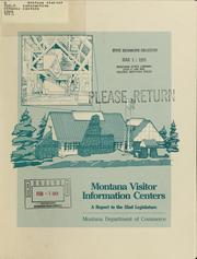 Cover of: Montana visitor information centers