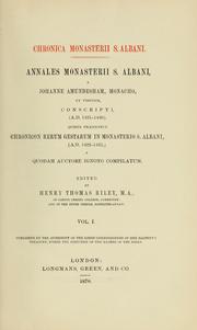 Cover of: Annales monasterii S. Albani by Johannes Amundesham, Johannes Amundesham