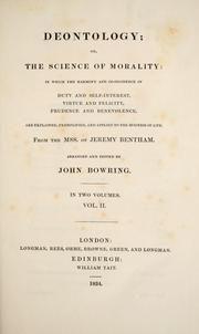 Deontology by Jeremy Bentham