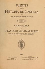 Cover of: Cartulario del Infantado de Covarrubias by Luciano Serrano