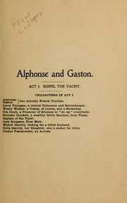 Cover of: Alphonse and Gaston ... by Frank Dumont