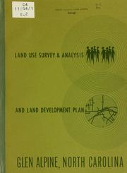 Cover of: Land use survey & analysis and land development plan | North Carolina. Division of Community Planning